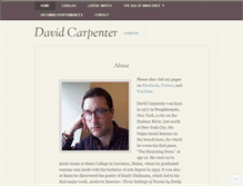 Tablet Screenshot of davidowencarpenter.com